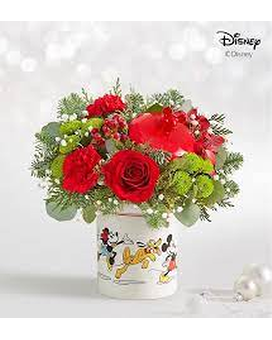 Mickey and Friends Cookie Jar Flower Arrangement