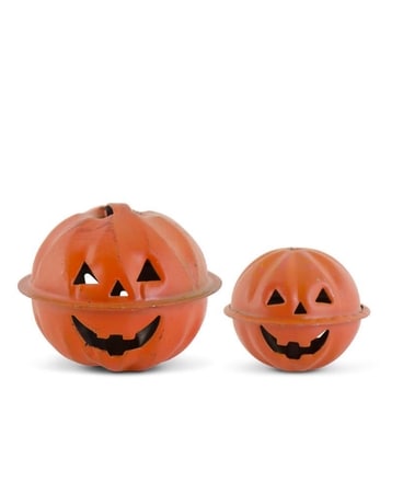 Orange Jack O Lathern Pumplkin Bells | Box of 32 Flower Arrangement