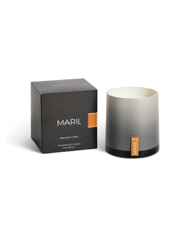 MARIL - Himalayan Citrus 8 oz. Candle Flower Arrangement