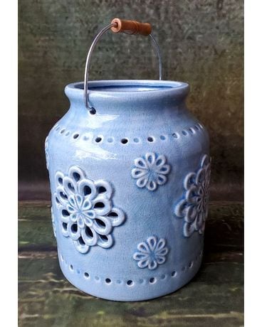 Light Blue Round Lantern Gifts
