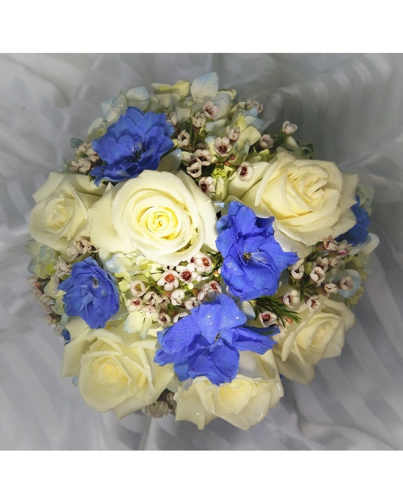 Blue & White Nosegay in Kennett Square PA - Barber's Florist Of