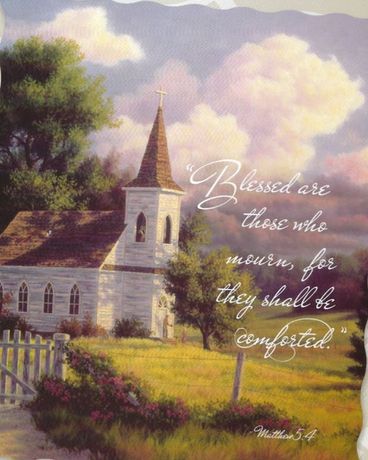 Blessed Are They That Mourn Quilted Throw Flowers
