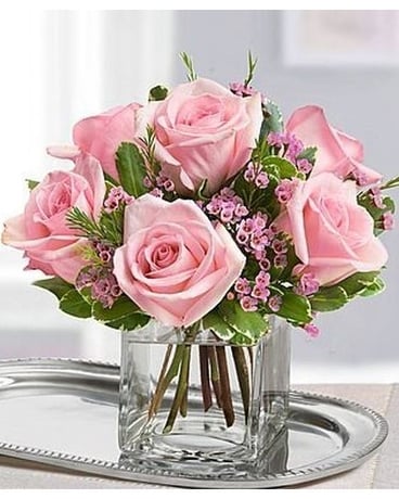 Pretty Pink Pastel Bouquet Flower Arrangement