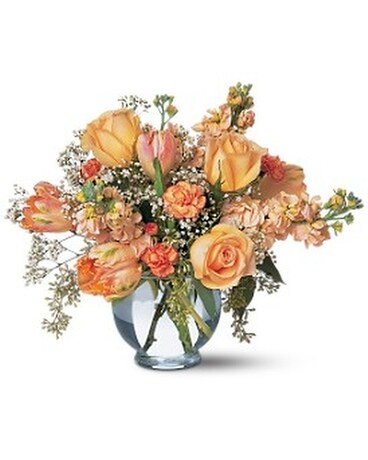 Merry Tangerine Flower Arrangement