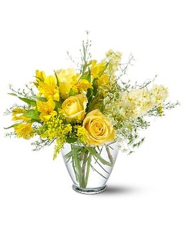 Teleflora's Delicate Yellow Flower Arrangement