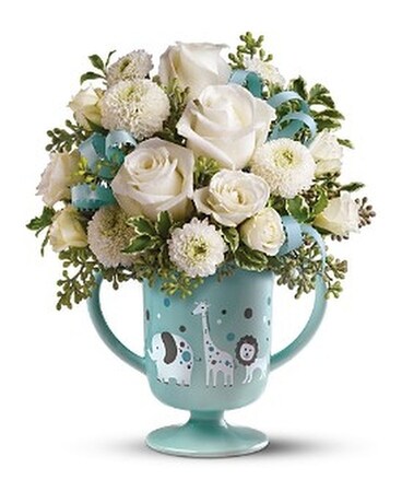 MiGi's Baby Circus Bouquet by Teleflora - Blue Flower Arrangement