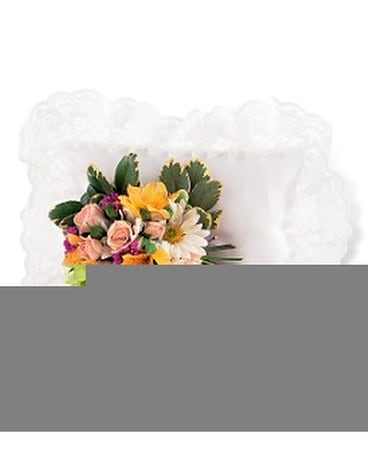Spring Satin Pillow Cluster Flower Arrangement