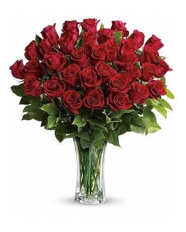 36 Long Stem Red Roses Flower Arrangement