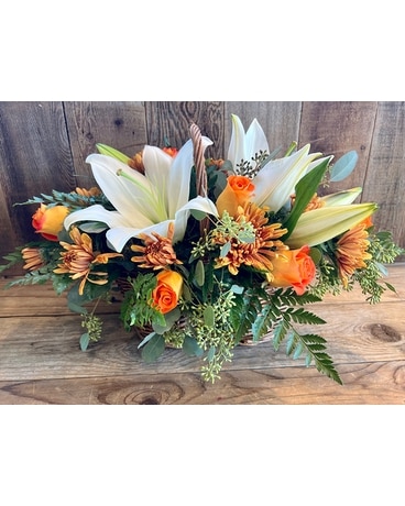 Fall Basket Arrangement Flower Arrangement