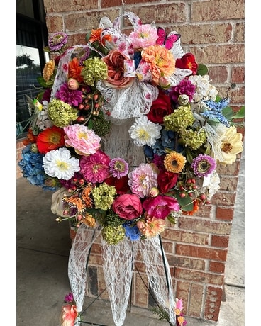A Colorful Memory Wreath