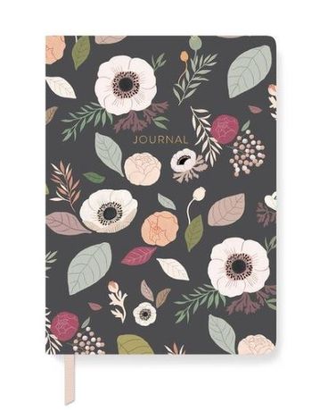 Charcoal Journal Flower Arrangement