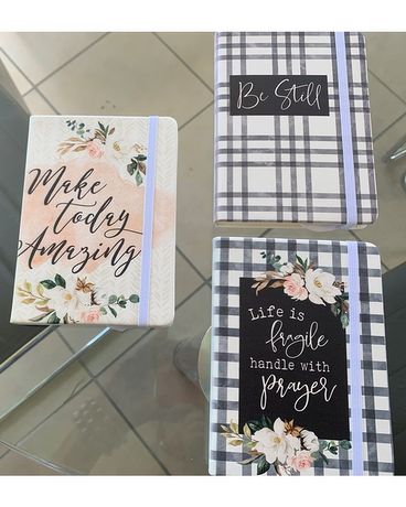 Assorted Journals Flower Arrangement