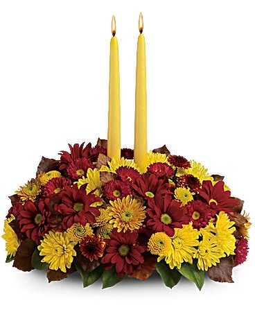 Harvest Happiness Centerpiece Flower Arrangement