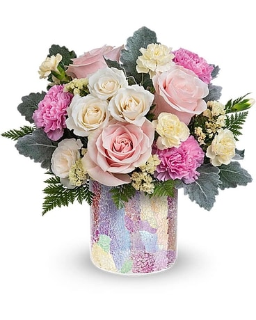 Radiantly Rosy Flower Arrangement