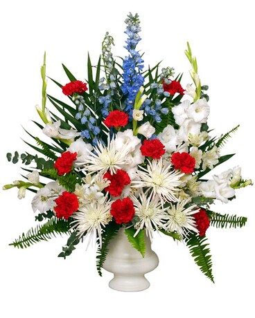 Patriotic Flower Arrangement