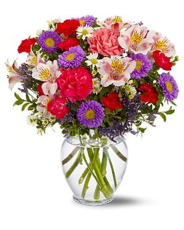 Pink And Purple Inspiration Flower Arrangement