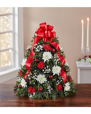 Tabletop Holiday Delight Flower Arrangement
