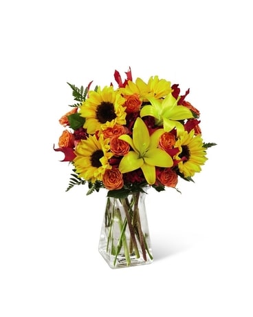 Golden Harvest Flower Arrangement