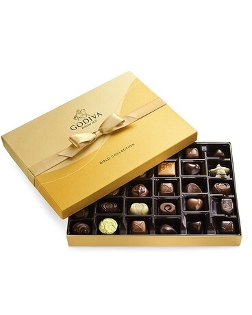 Godiva® Gold Ballotin Assorted Chocolates 36pc Flower Arrangement