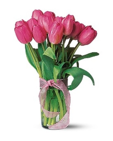 Pink Tulips Flower Arrangement