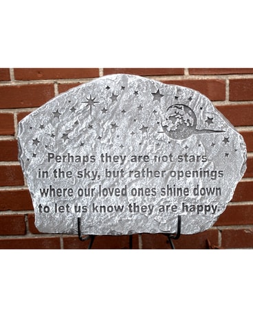 Stars in the Sky Stone with Easel Flower Arrangement