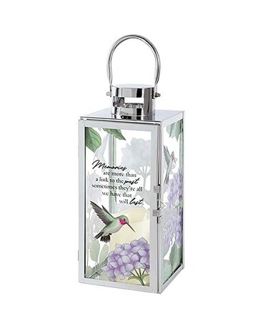 Hummingbird Lantern Flower Arrangement