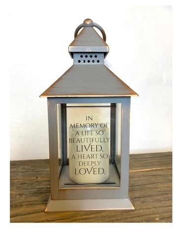 Memory Lantern Small Flower Arrangement