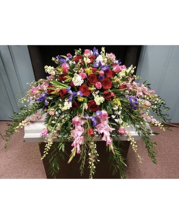 Glorious Memories Casket Spray Funeral Casket Spray Flowers