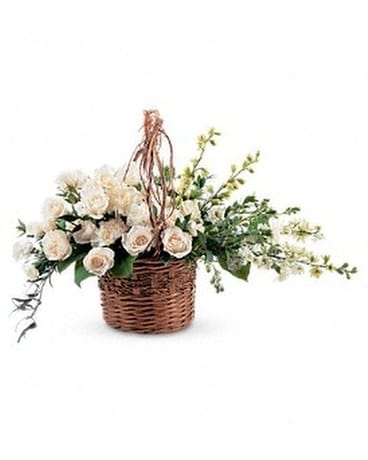 Basket of Light Flower Arrangement