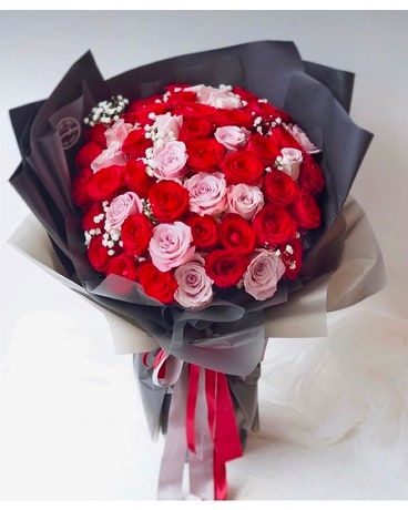 Love & Devotion Bouquet Flower Arrangement