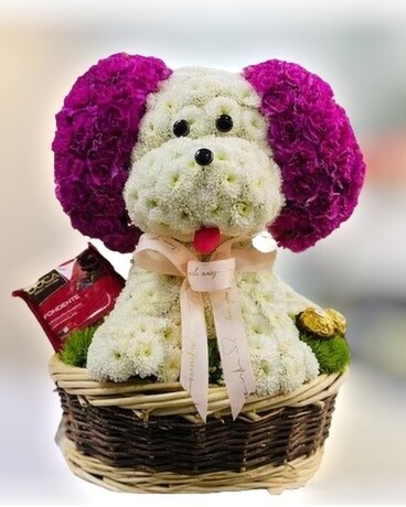 Puppy Love Flower Arrangement