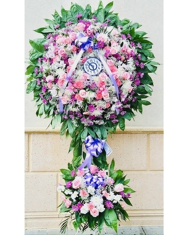 Time of Departure Standing Spray Flower Arrangement