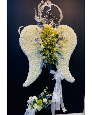 Majestic Angel Wings Flower Arrangement
