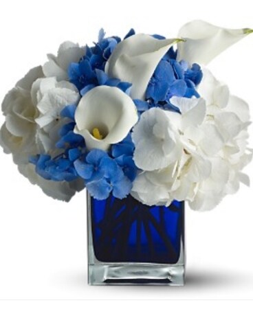 Waves of Blue Flower Arrangement