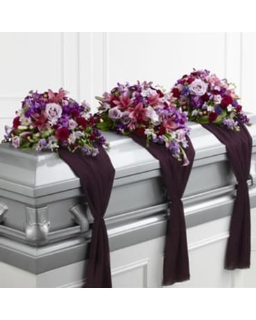 Trio Casket Spray Flower Arrangement