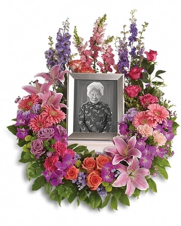 In Memoriam Wreath Flower Arrangement