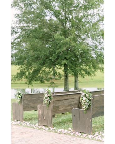 Pew Markers Wedding Arrangement