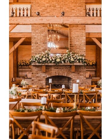 Mantle Arrangement Wedding Arrangement