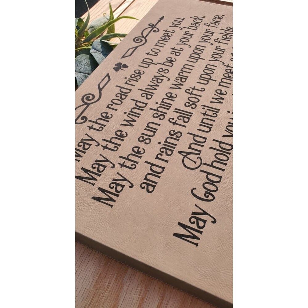 Irish Blessing Faux leather sign 12 x 18 inches in Alexandria MN