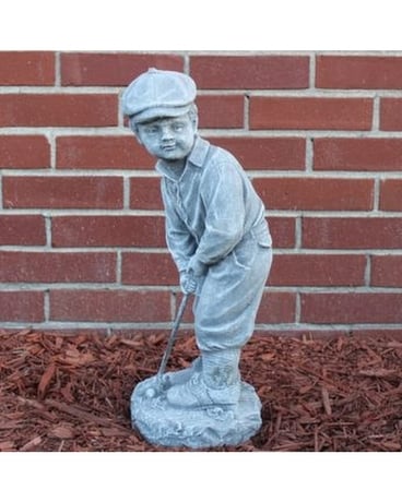Boy Golfer Statue Gifts