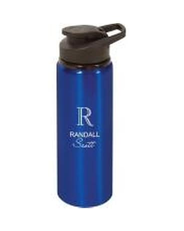 Engraved Water Bottle Flower Arrangement