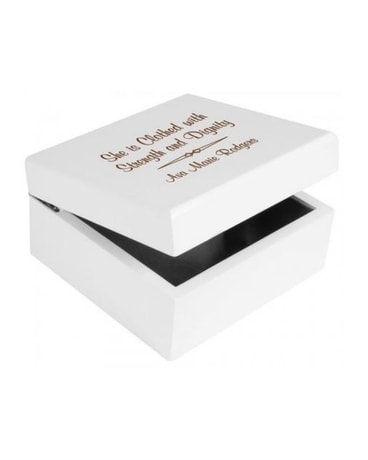 White Jewelry Box (personalized) Gifts