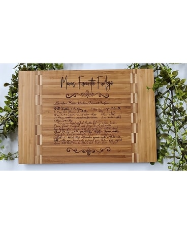 Handwritten Recipe Butcher Block Cutting Board Gifts