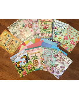 Large Greeting Card size,  inches height and  inches wide.