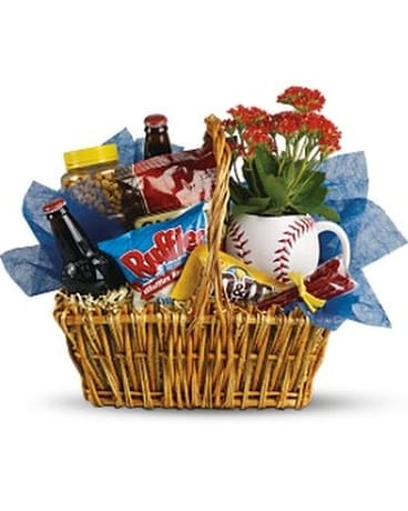 Dad's Play Ball Snack Basket by Teleflora Gift Basket