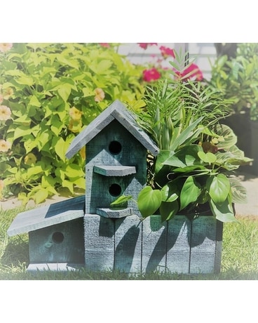 Birdhouse Double planter Custom product