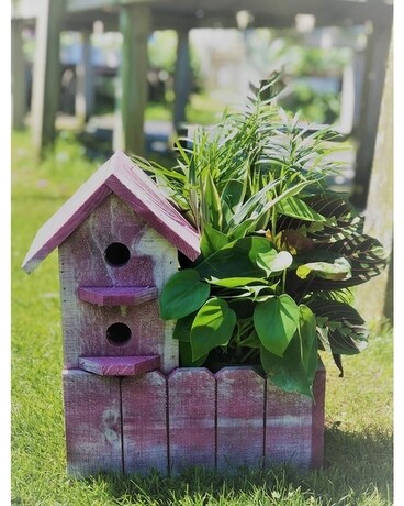 Birdhouse Small planter Custom product