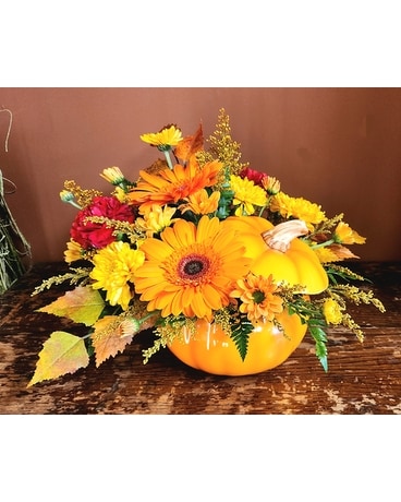 Pumpkin Delight Flower Arrangement