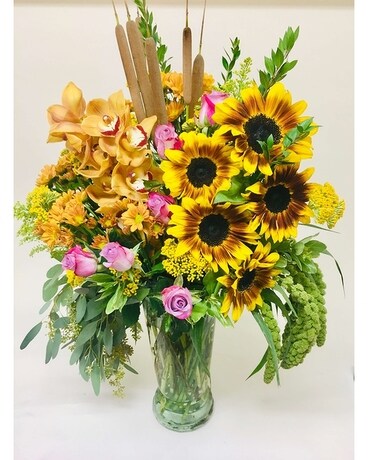 Fall Fiesta Flower Arrangement