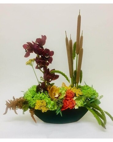 On Golden Pond Flower Arrangement